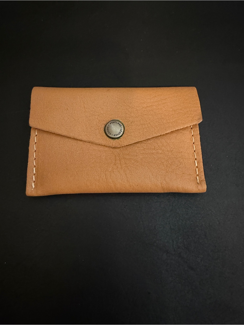 Portland Leather Goods PLG Almond Mini Envelope Unicorn NEW
